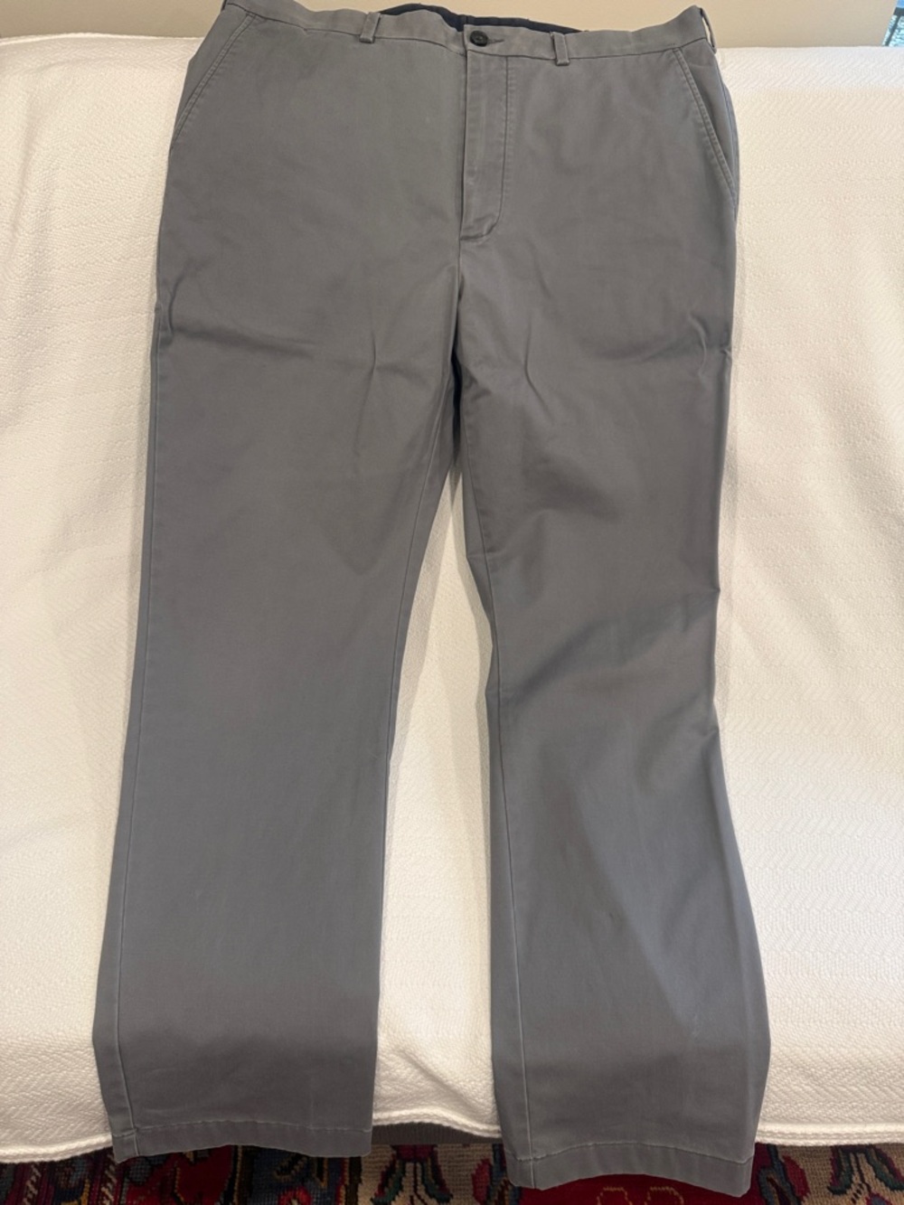 Nordstrom Men’s Vintage 98% Cotton Charcoal Gray Chinos 38 x 32